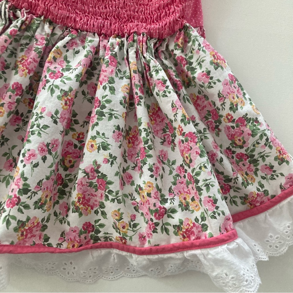 Ricrac & Ruffles Girls 8 Pink Ruffle Tunic Spring Summer - Picture 7 of 11